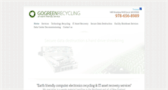 Desktop Screenshot of gogreenrecycling.net