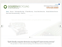 Tablet Screenshot of gogreenrecycling.net